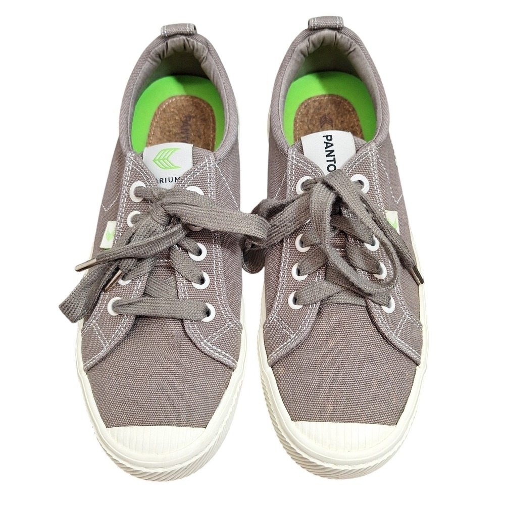 Cariuma x Pantone OCA Low Grey Canvas Sneakers Womens 8 Mens 6.5 100103E03W